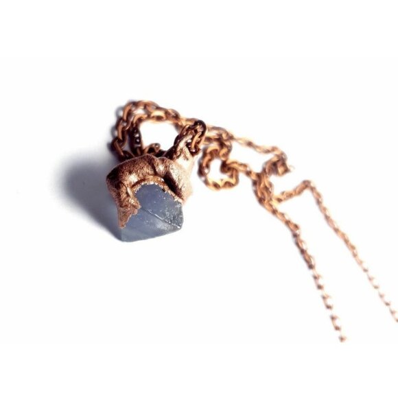 Flourite crystal necklace handmade - Picture 5 of 12